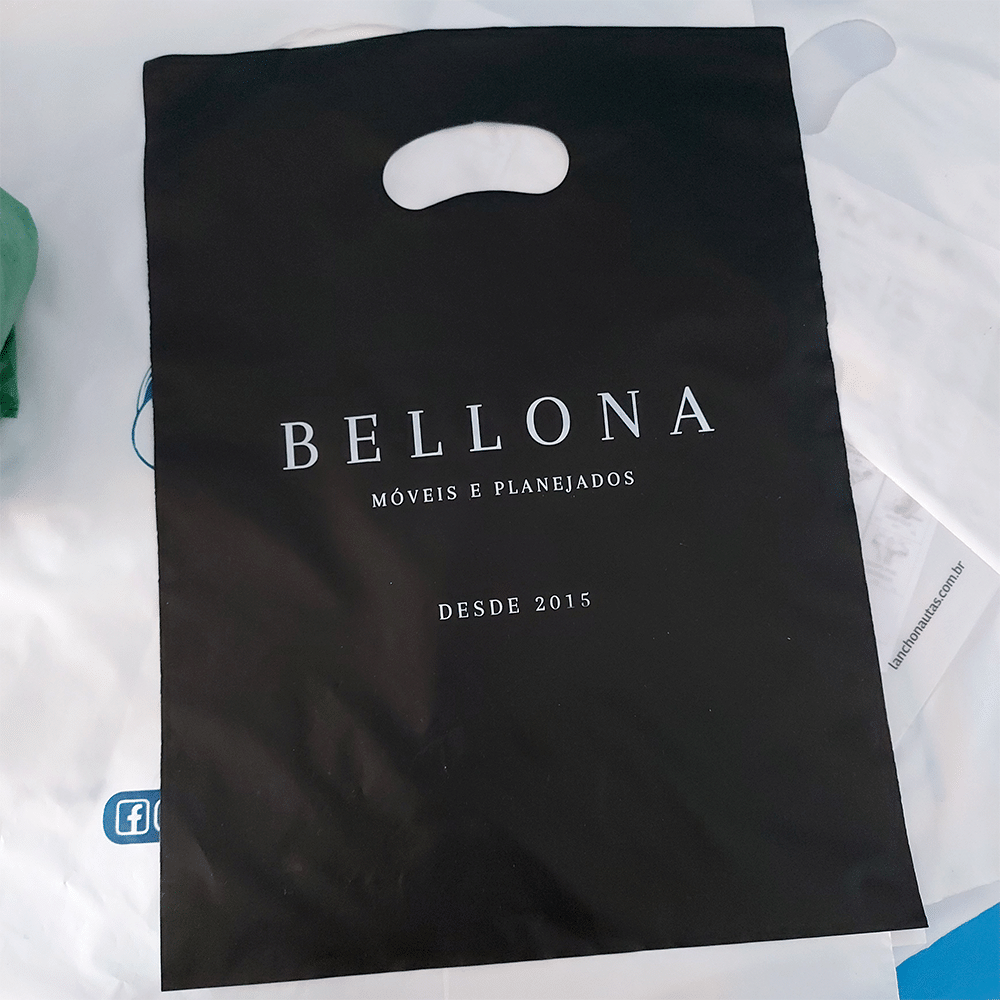 Sacola boca de palhaço personalizada com logo